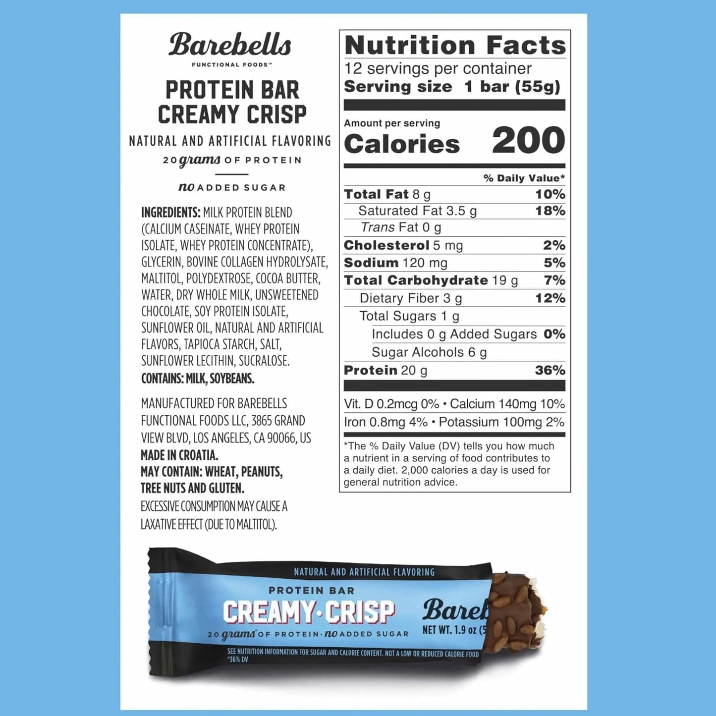 Barebells Protein Bars - 12 Pack