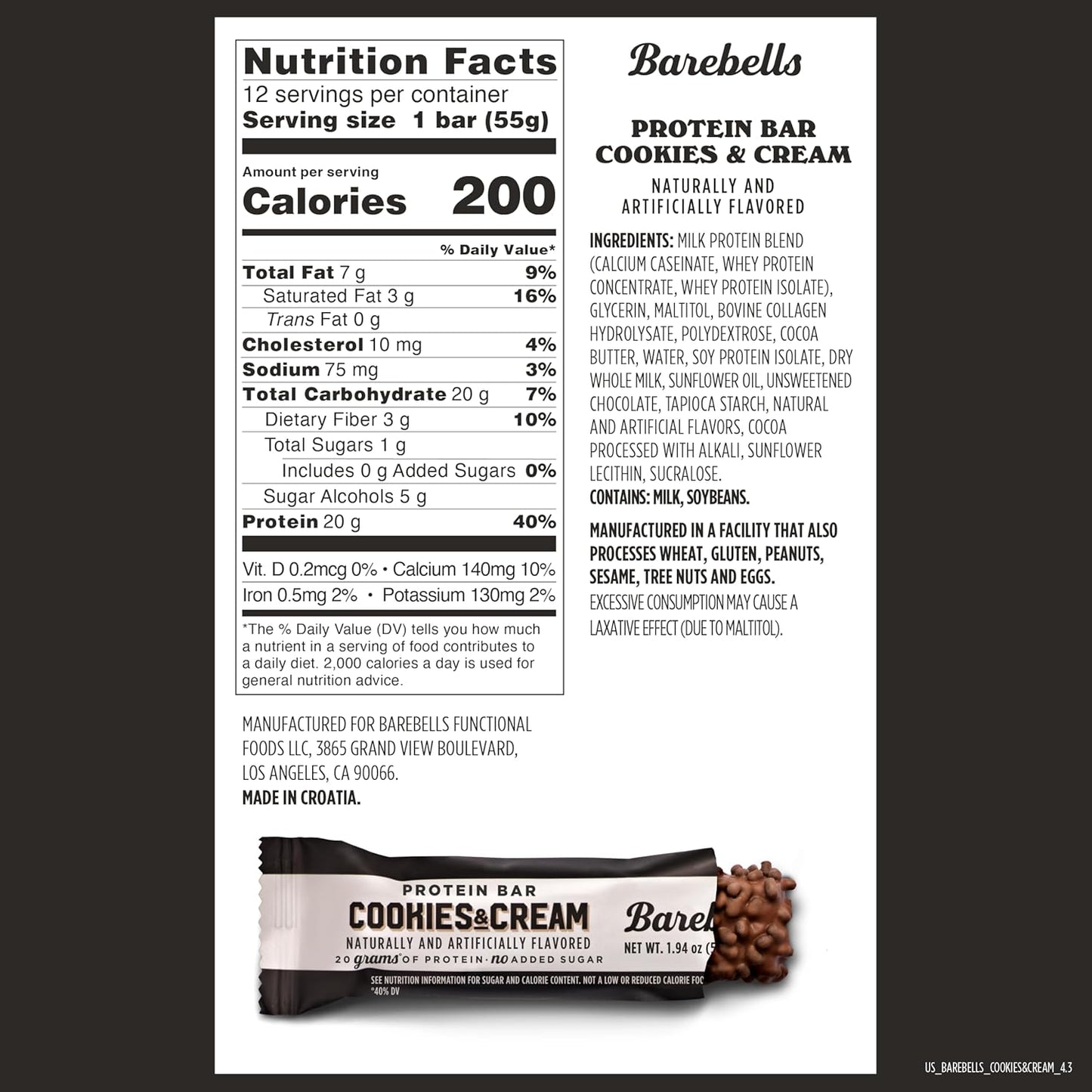 Barebells Protein Bars - 12 Pack