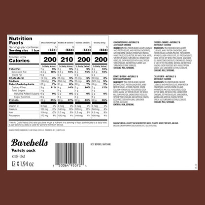 Barebells Protein Bars - 12 Pack